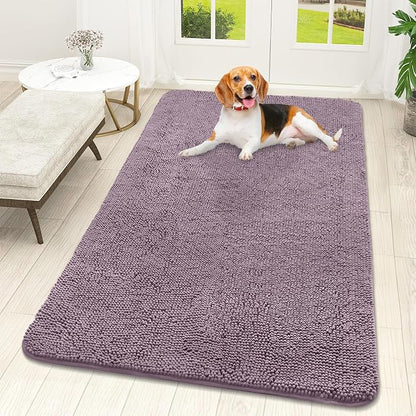 OLANLY Dog Door Mat for Muddy Paws 59x32, Super Absorbent Chenille Mud Mat | by OLANLY
