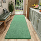 2x6 Runner Rug for Hallway, Long Runner Rugs Non Slip, Matte Green | Soft by AROGANAREARUG