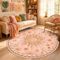 Vacuum-Friendly, Round 6ft Washable Area Rug by meejou
