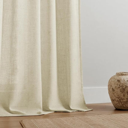 Joydeco Linen Curtains 72 Inch Length 2 Panel Sets, Light Filtering Curtains - Image 5