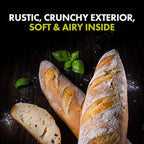 Let’s Bake Bread Organic Baguette Baking Mix - Crusty Artisan French Bread at Home - USDA Organic, Non-GMO, No Additives, Easy Home Baking, Parisian Bakery-Style Loaf - 17.64 oz (1 Pack)