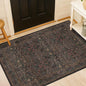 Vintage Dark Brown 3x4 Entryway Rug, Washable Small Area Rugs by HazoHaus