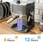 20 oz Tumbler Stainless Steel Tumblers Bulk with Lid Double Wall Insulated Coffee Tumbler Cups for Hot & Cold Drinks Powder Coated Travel Coffee Tumbler Mug Metal (Lavender, 6 pack)