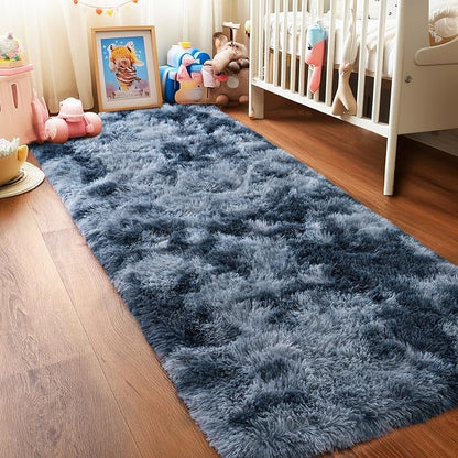 Pionblank Fluffy Runner Rugs for Bedroom 2x6, Plush Soft Fuzzy Bedside Carpet - Image 3