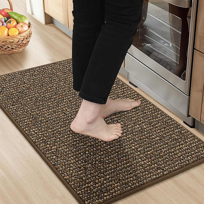 BEQHAUSE Kitchen Rugs 20"x32", Non-Slip Kitchen Mats by BEQHAUSE