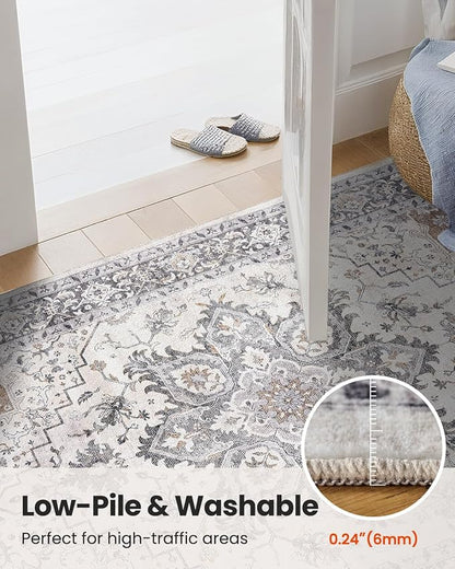 AMADA HOMEFURNISHING 9x12 Washable Area Rug, Low-Profile Large Area Rug - Image 7