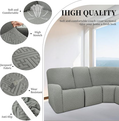 100% Waterproof Sectional Recliner Couch Covers - Image 5