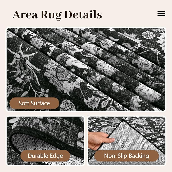 9x12 Ft Extra Large Area Rugs for Living Room, Soft Non-Slip Machine Washable - Image 6