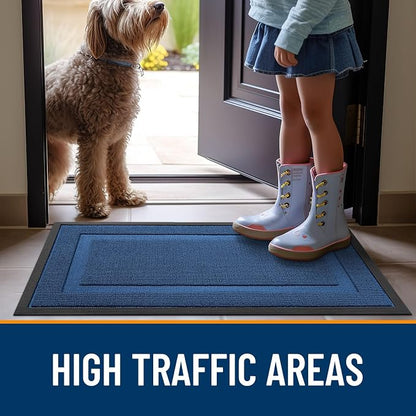 OLANLY Front Door Mat Outside 35x23, All-Season Heavy-Duty Rubber Doormat | - Image 6