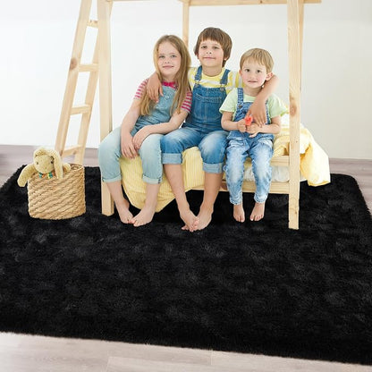 Chicrug Soft Area Rugs for Bedroom Living Room Plush Fluffy Rug 6x9 | Shag - Image 3