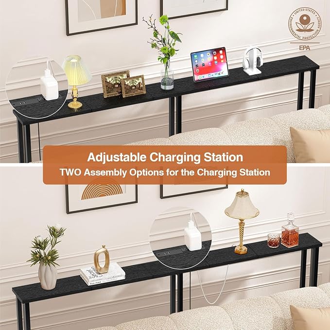 Keelian 70" Narrow Console Sofa Table - Image 6