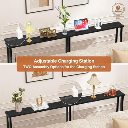 Keelian 70" Narrow Console Sofa Table - Image 6