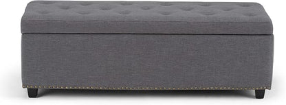 SIMPLIHOME Hamilton Storage Ottoman - Image 8