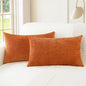 CaliTime Fall Decorative Throw Pillow Covers 26 X 16 Inches Burnt Orange | Pack by CaliTime