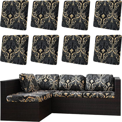 Outdoor Cushion Covers Set, Replacement by SUKAIKEQA