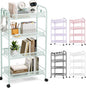 TOOLF 4-Tier Rolling Cart, Metal Utility Cart by TOOLF