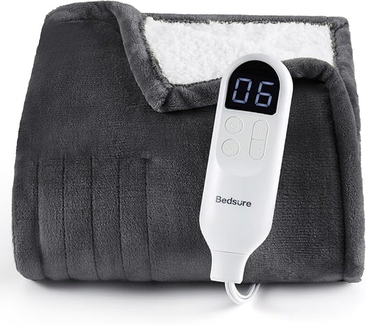 Bedsure Heated Blanket Throw, Soft Electric Blanket by Unknown
