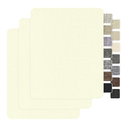 BESEZX Linen Fabric Repair Patch，3 PCS 9 * 11 Inch Self-Adhesive Couch Fabric by Besezx
