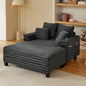 Amsleekey 64" Chaise Lounge Chair Indoor, Oversized Sleeper Chair by Amsleekey