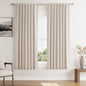Oatmeal 100% Blackout Linen Curtains 63 Inch Length 2 Panels Set by Guken