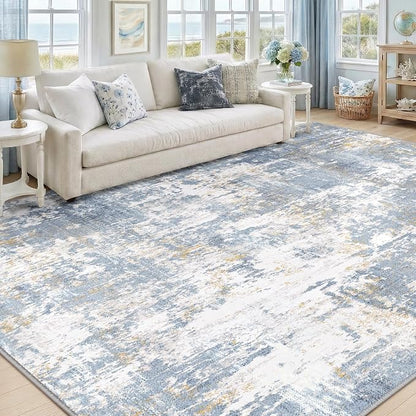 RELEANY Washable 9'x12' Abstract Area Rug - Image 9