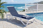 PURPLE LEAF Patio Chaise Lounge Chair Outside Aluminum Plastic Stackable by PURPLELEAF
