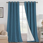 H.VERSAILTEX Blackout Curtains Linen Curtains 120 inches Long 100% Black Out by HVERSAILTEX