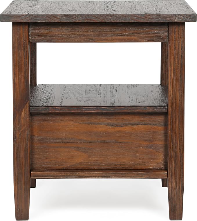 SIMPLIHOME Warm Shaker Solid Wood 20 inch Wide Transitional-Style End Tables in - Image 4