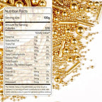 Gold Pearl Rods Sprinkles for Cake Decorating, Edible Sugar Pearls Rods Candy, 150g/5.29oz, Mix Size Cake Topper Donuts Cupcake Cookie Dessert Decorations, Holiday, Wedding Party, Easter Supplies