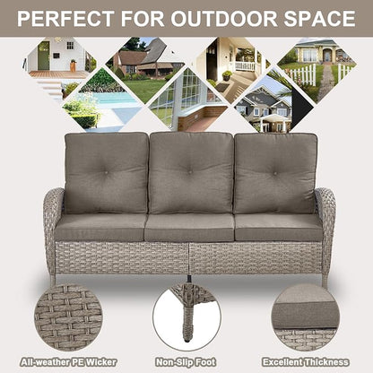 Belord 6 Pieces Wicker Patio Furniture Set - Image 7