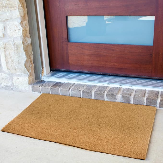 9 Pack Coir Doormats, 30x17 Inch Artificial Blank Door Mats - Image 6