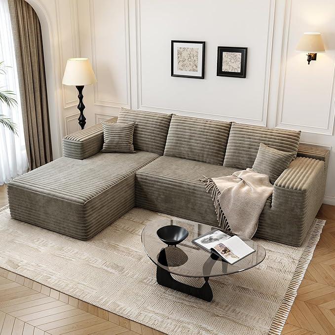 107.5" Cloud Modular Sectional Sofa Couch by Settab
