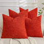 Set of 4 Soft Textured Decorative Throw Pillow Covers 20x20 Inch Cozy Farmhouse by Cozoomy