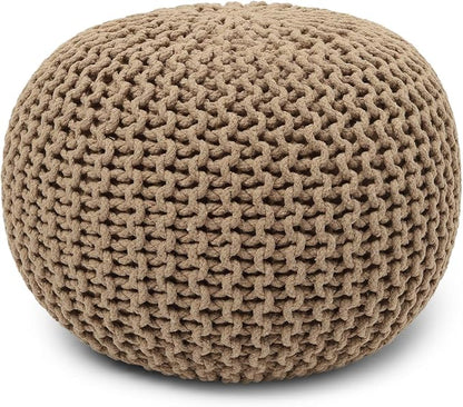REDEARTH Round Pouf Ottoman by REDEARTH
