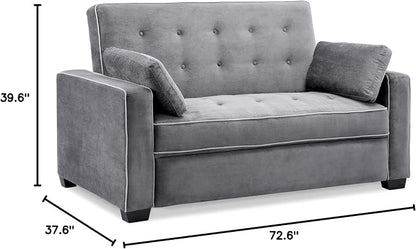 Serta Ainsley 72.6" Convertible Sleeper Sofa, Queen Size, Dreamcoil Comfort - Image 3