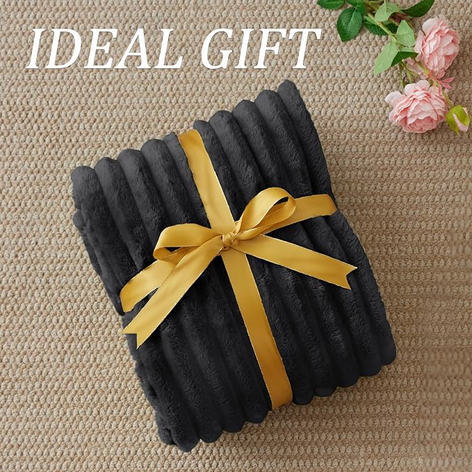 BEDELITE Ribbed Fleece Throw Blanket - Image 6