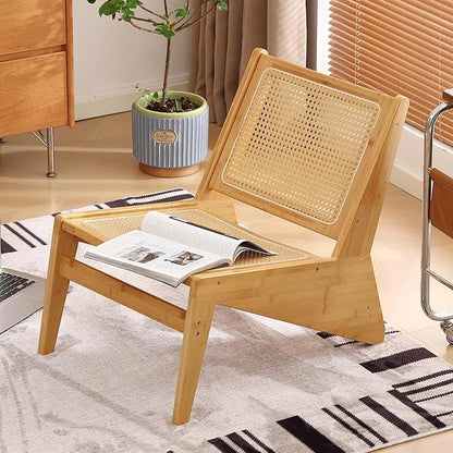 Welnow Mid Century Rattan Accent Chair, Bamboo Wood Lounge Chair by LifeGetsBetterWithWelnow