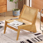 Welnow Mid Century Rattan Accent Chair, Bamboo Wood Lounge Chair by LifeGetsBetterWithWelnow