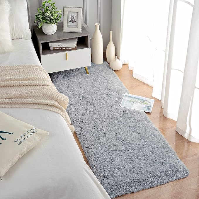 Chicrug Soft Runner Rugs for Bedroom Living Room Plush Fluffy Rug 2x5 | Shag - Image 3