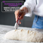 Artisan Bread Making Kit - 5PC Sourdough Bread Baking Supplies Set - Lame, Scraper, Whisk, Banneton Bread Proofing Basket & Cotton Liner
