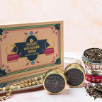 BREWIX, Discover India Premium Black Tea Christmas Gift Box (6.34oz/90+ Cups) | Tea Gift Sets For Tea Lover | 6 Unique Chai Teas | Best for Birthdays, Anniversaries & Holidays