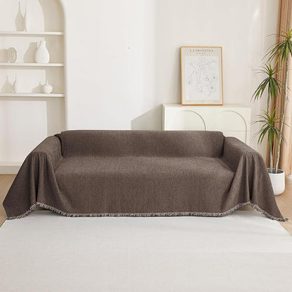MYSKY HOME Couch Covers for 2 Cushion Couch Sectional Sofa, L Shape Sofa - Image 9