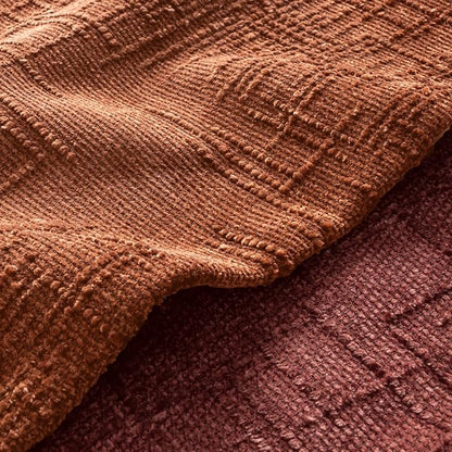 MIULEE Chenille Textured Fall Euro Throw Pillow Covers Burnt Orange 22x22 | Set - Image 7