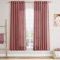 Canyon Rose Linen Curtains for Living Room 63 Inches Long 2 Panel Set Light by Nanspring