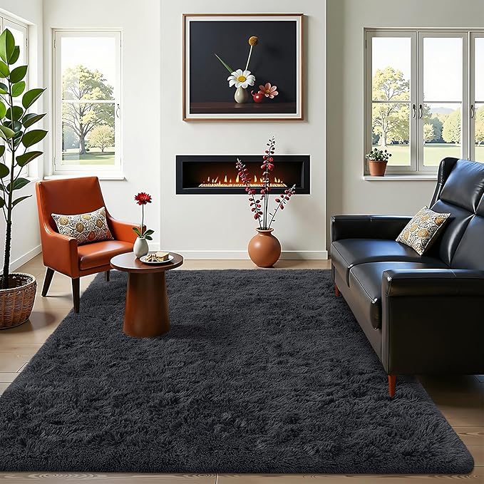 OLANLY 4x8 Area Rugs for Living Room Bedroom, Machine Washable Soft Fluffy - Image 6