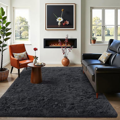 OLANLY 4x7 Area Rugs for Living Room Bedroom, Machine Washable Soft Fluffy - Image 6