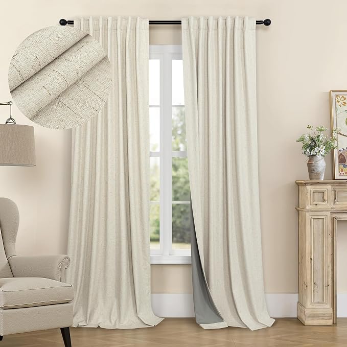 Pitalk 132 Inch Extra Long Living Room Curtains by Pitalk