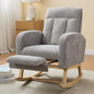 NIOIIKIT Nursery Rocking Chair, Corduroy Upholstered Rocking Chair by NIOIIKITFURNITURE