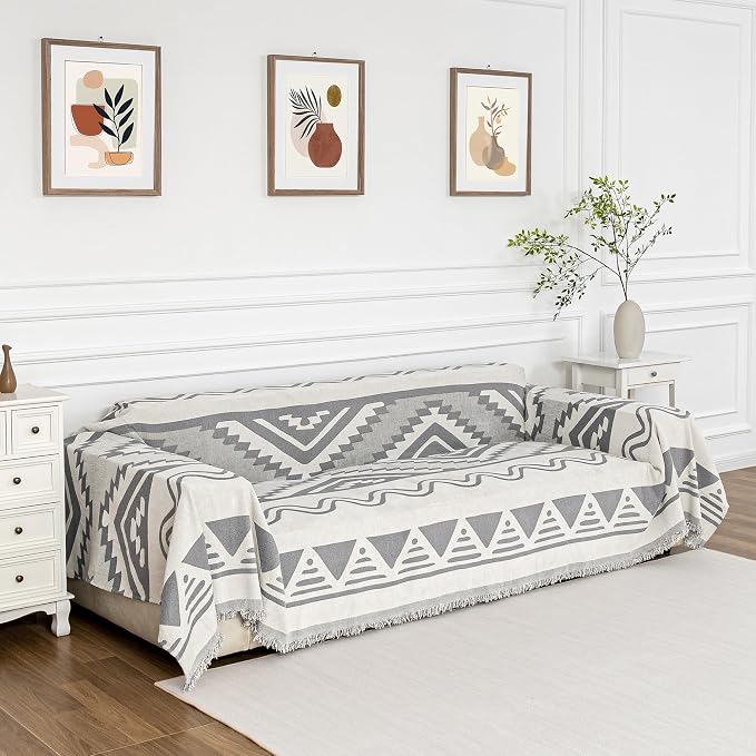 MYSKY HOME Couch Cover for Sectional Sofa Set for Dog Cat Pets Couch Cover 3 - Image 2