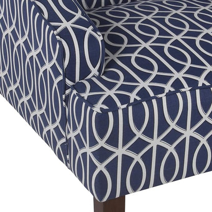 Homepop Home Decor Upholstered Classic Swoop Arm Accent Chair Accent Chairs - Image 9